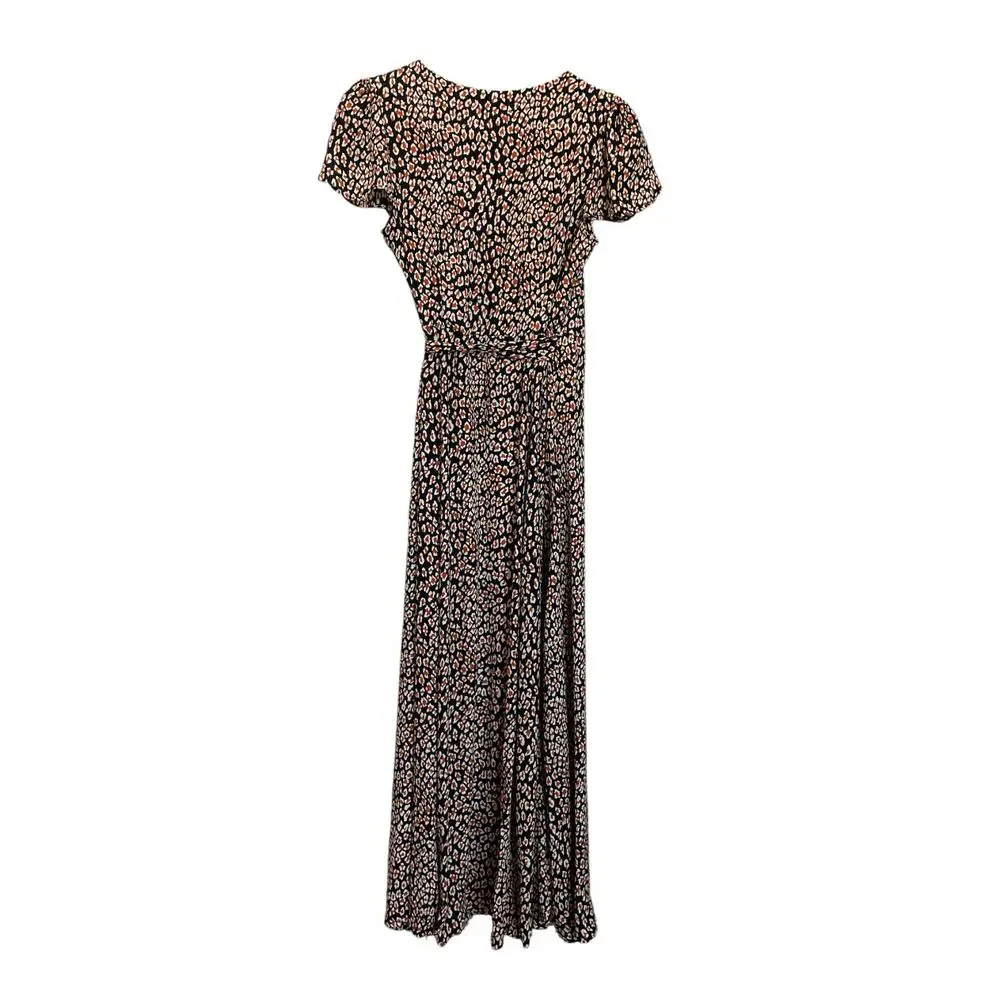 Free People Jess Wrap Dress Floral Midi Surplice Boho Small - Picture 11 of 12